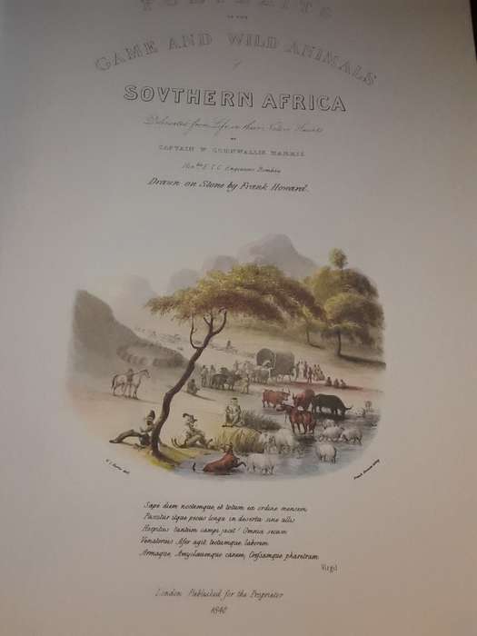 Books :    Portraits of the Game and Wild Animals of Southern Africa  1840