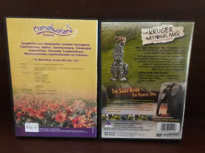DVD Movie - Namakwaland and Kruger National Park  , good condition