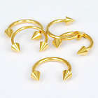 5 Lots 14ct GP Spiker Cartilage Eyebrow Ring