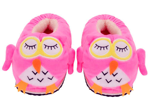 Owl Slippers | Pink, Blue, Black or Red