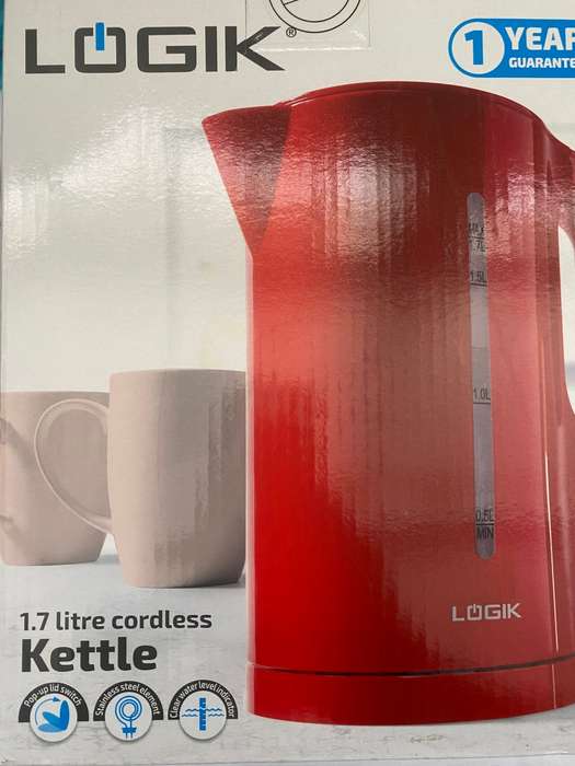 LOGIK 1.7LITRE CORDLESS KETTLE (red)