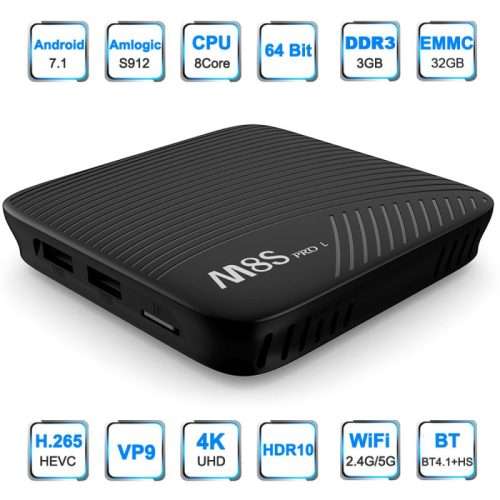 MeCOOL M8S Pro L (3GB/32GB) Android 7.1 TV Box ** With Free Wireless Remote ** DSTV Now preloaded