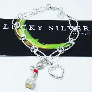 Silver Bracelet & Charm