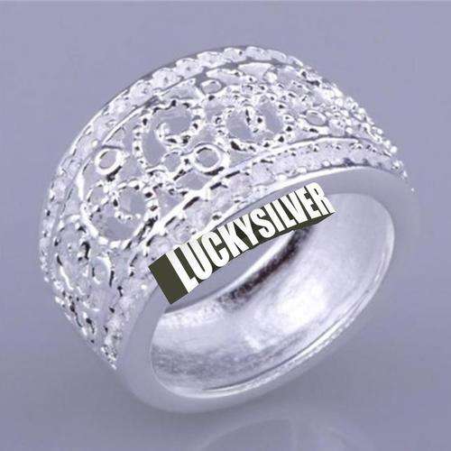 Sterling Silver Filled Filigree Designer Ring #8  LOCAL STOCK