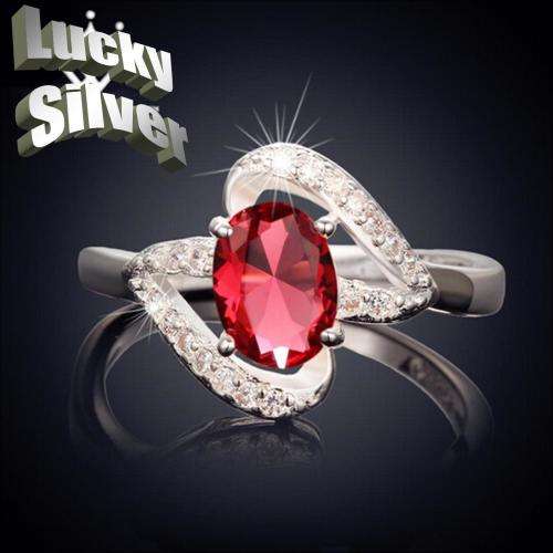 Fantastic price!! Sterling Silver - filled  Ring with simulated diamonds at LOW LOW price