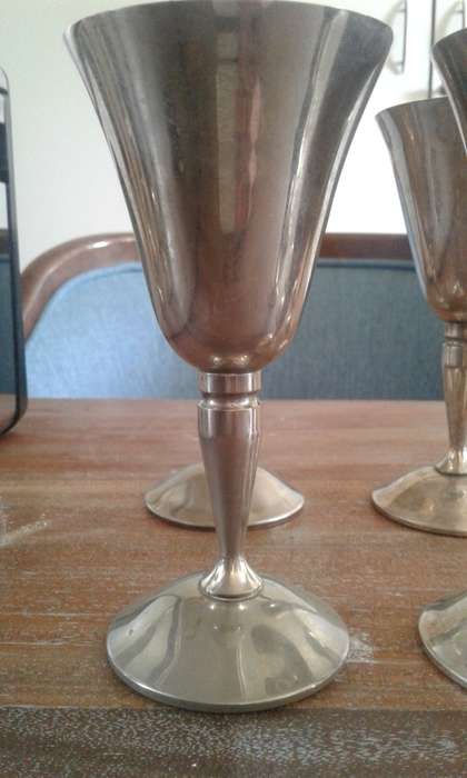 Silver Plated Wine & Sherry Goblets