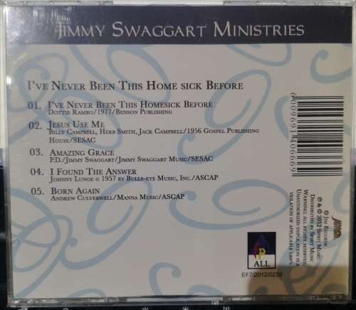 Jimmy Swaggart - I've Never Been This Homesick Before (CD+DVD)