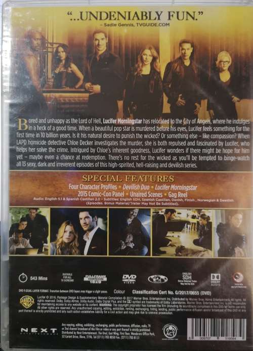Lucifer - Season 1 (2017) (3-DVD) [New]