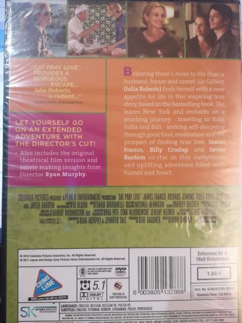 Eat Pray Love (DVD) [New]