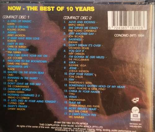 Now That's What I Call Music - The Best of 10 Years (2-CD)