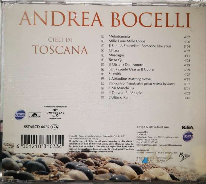 Andrea Bocelli - Cieli Di Toscana (CD)