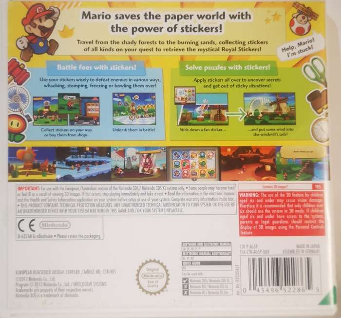 Paper Mario - Sticker Star (Nintendo 3DS)