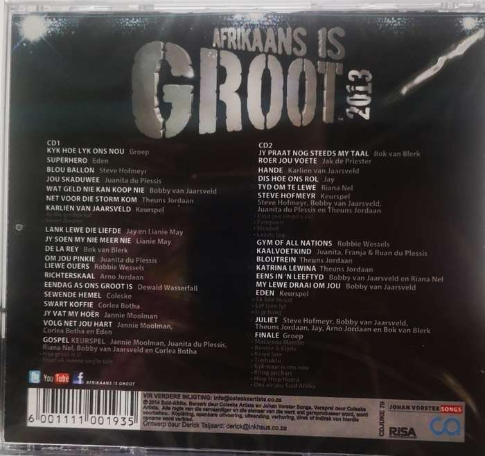 Afrikaans is Groot 2013 (Die Konsert) (2-CD) [New]