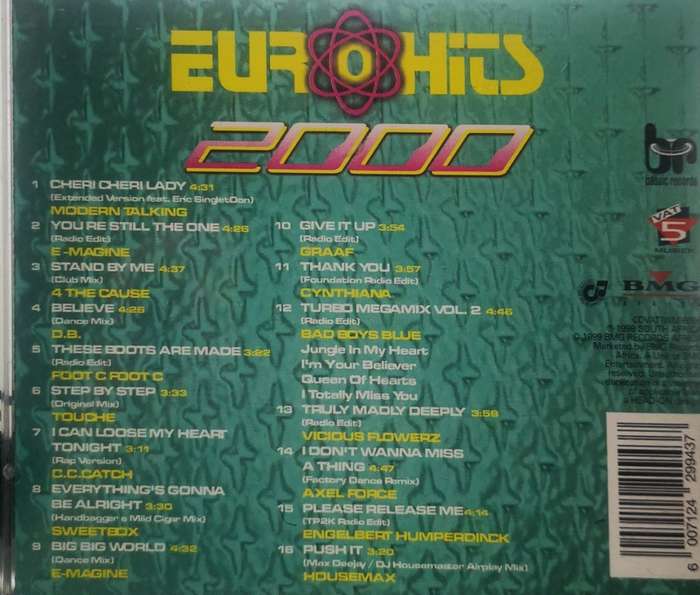 Euro Hits 2000 (CD)