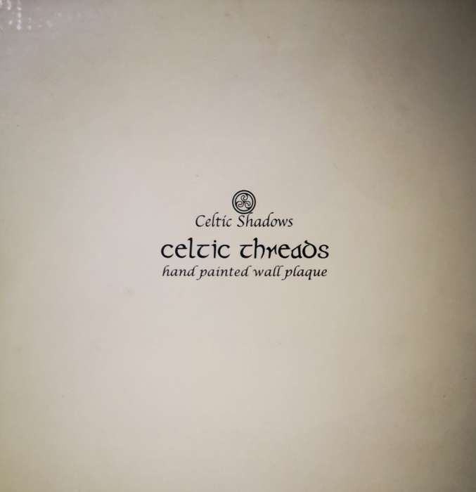 Celtic Threads - The Cladding Ring / Hand painted wall plaque