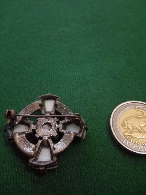old Celtic cross brooch with Dendritic Agate