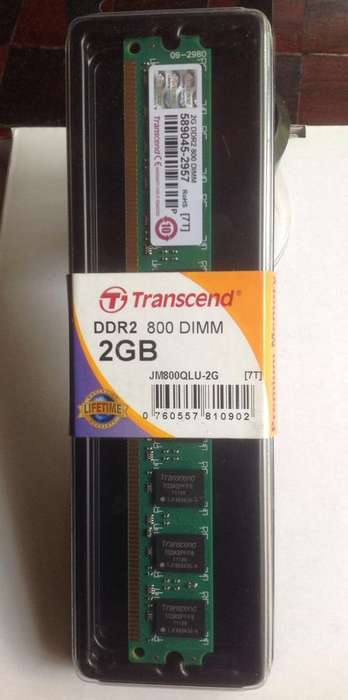 Transcend DDR2 800MHz - 2GB   In Stock & ready to ship