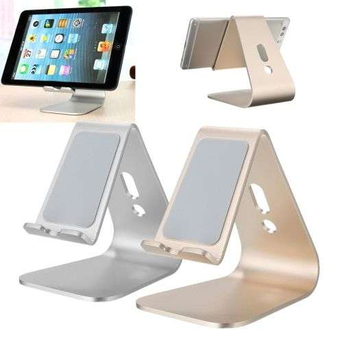 Universal Aluminum Tablet Mobile Phone Desk Table Stand Mount Holder Anti-slip