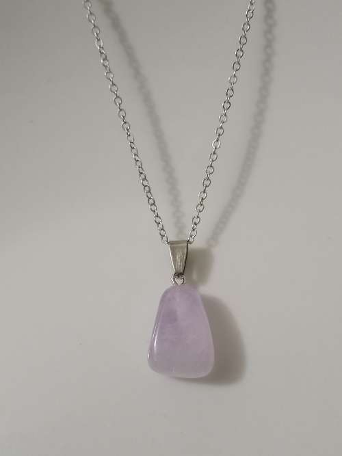 Brazil Natural Amethyst Trapezoid Necklace