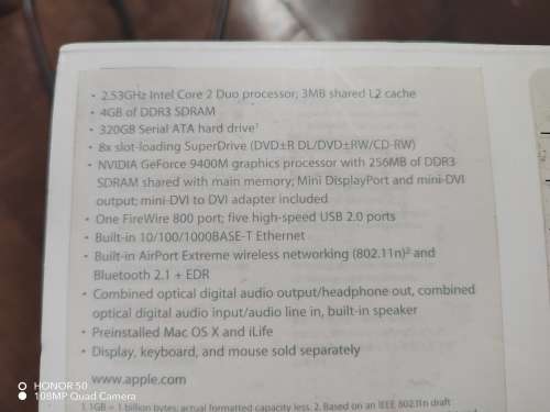 Mac Mini Late 2009 in clean condition