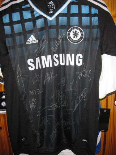 FULLY HAND SIGNED CHELSEA 2ND AWAY TORRES SHIRT with c.o.a