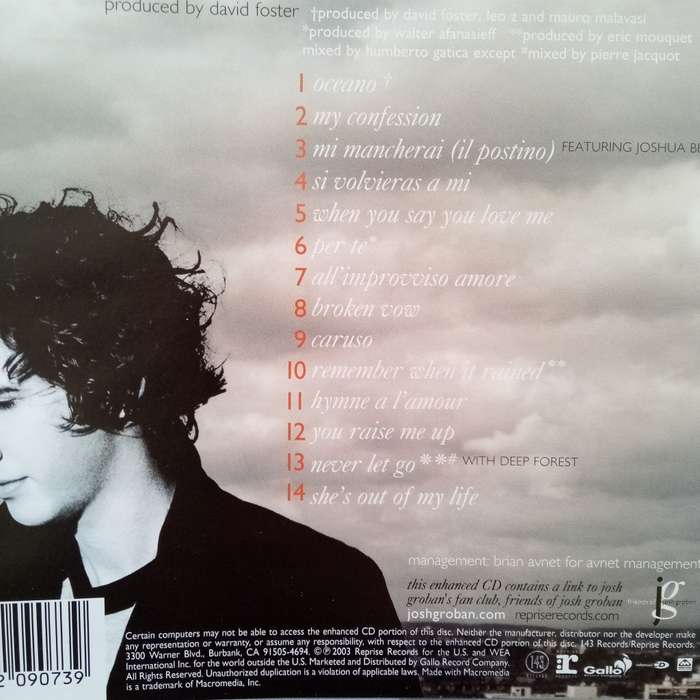 Josh Groban (CD) Closer