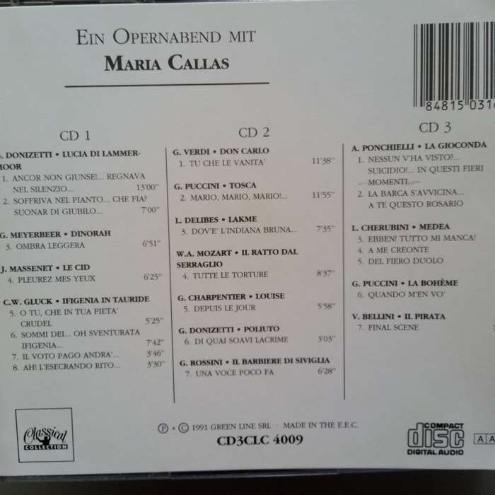 Maria Callas (CD) Ein Opernabend Mit Maria Callas Vol. II