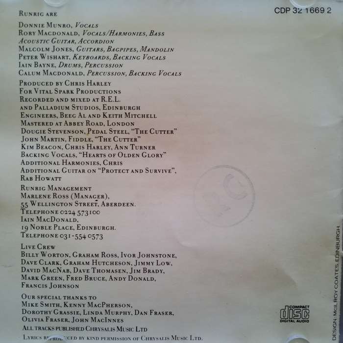 Runrig (CD) The Cutter & The Clan