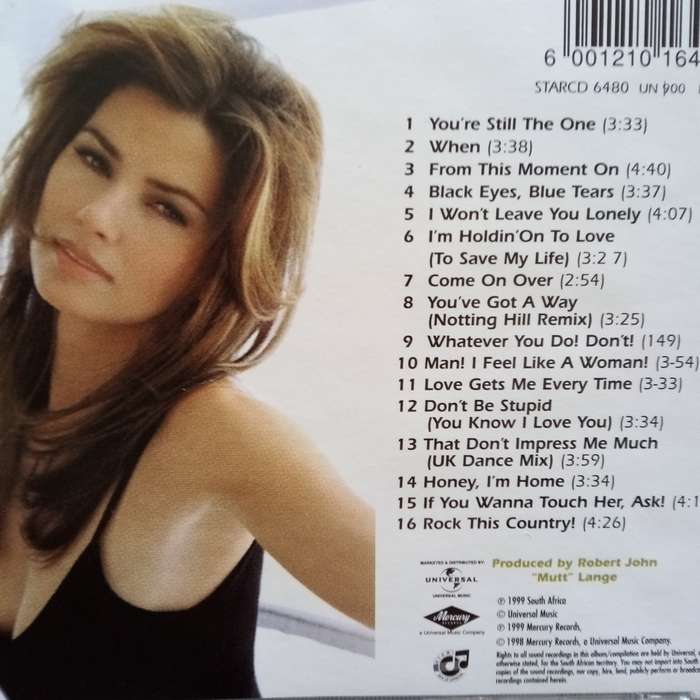 Shania Twain (CD) Come On Over