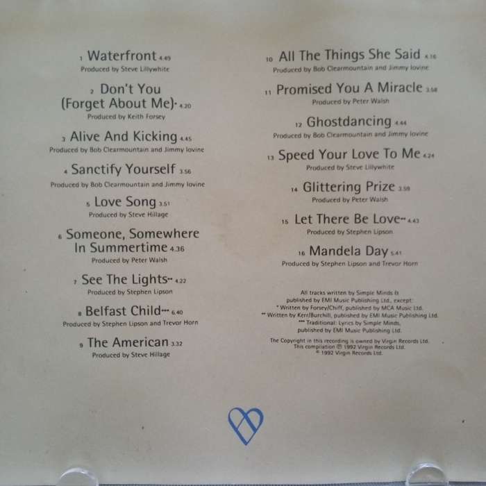 Simple Minds (CD) Glittering Prize