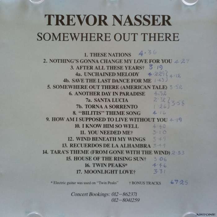 Trevor Nasser (CD) Somewhere Out There