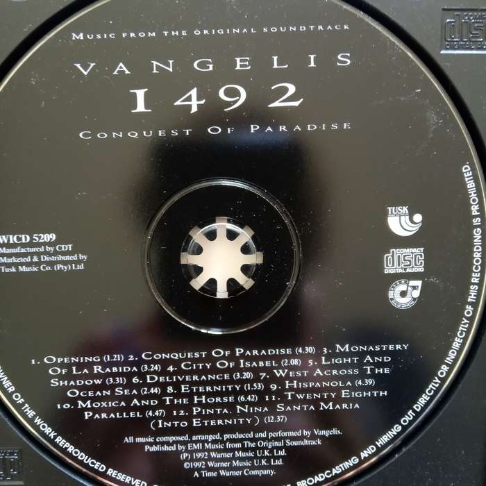 Vangelis (CD) 1492 - Conquest of Paradise