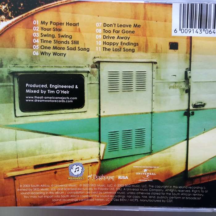 The All-American Rejects (CD) Dreamworks