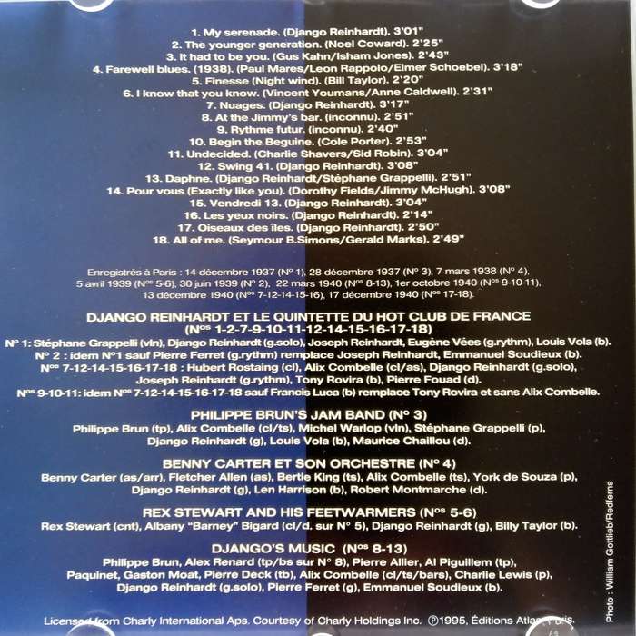 Django Reinhardt (CD) Jazz & Blues