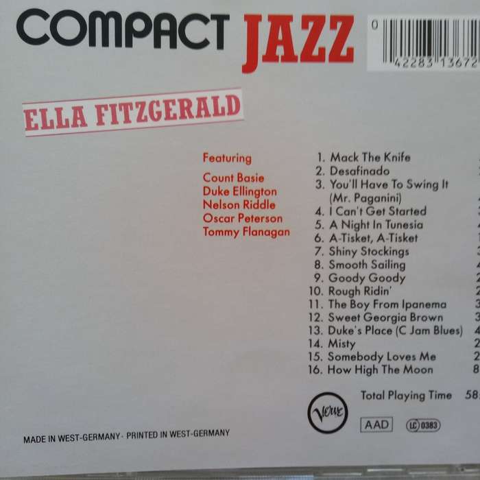 Ella Fitzgerald (CD) Compact Jazz