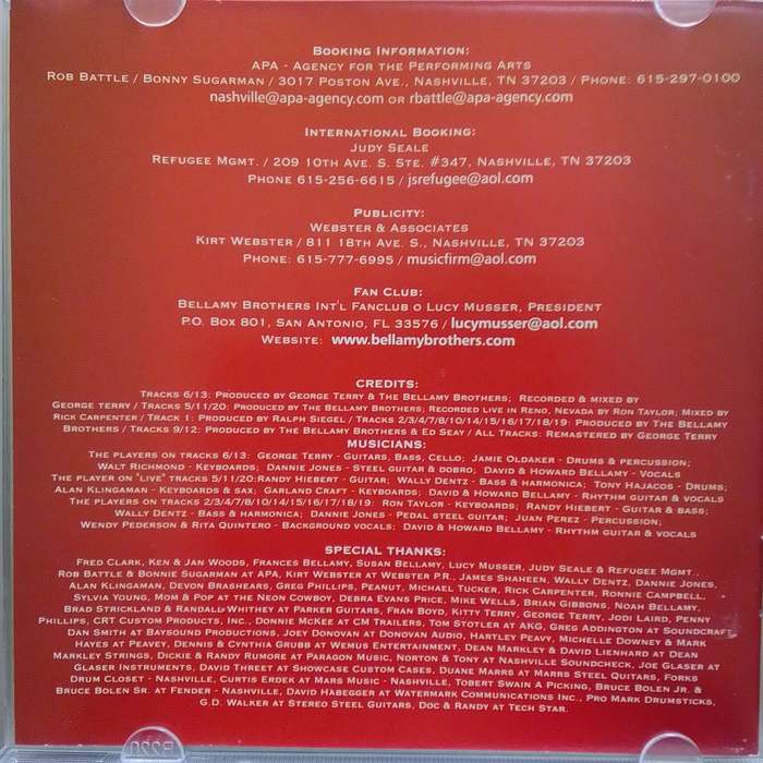 Bellamy Brothers (CD) The 25 Year Collection Vol. 1