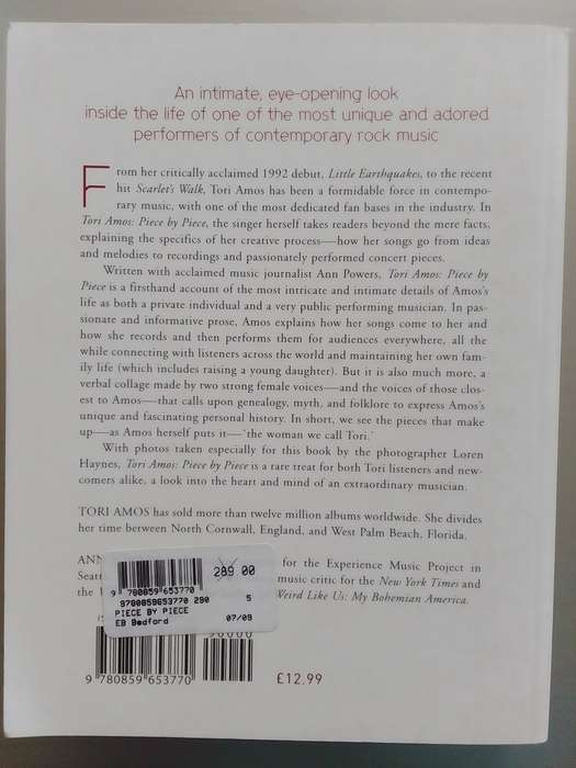 Tori Amos (Paperback) Piece By Piece