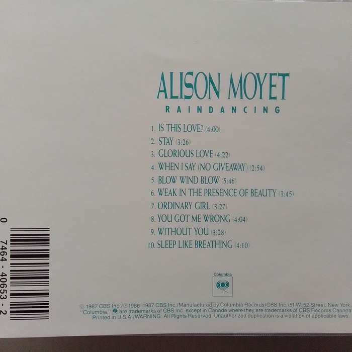 Alison Moyet (CD) Raindancing