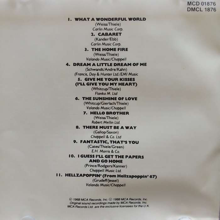 Louis Armstrong (CD) What A Wonderful World