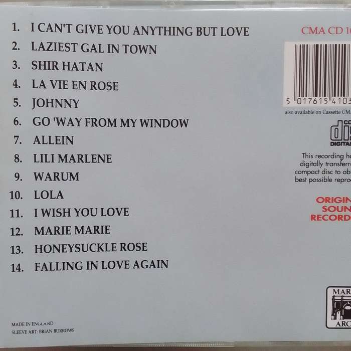 Marlene Dietrich (CD) Live