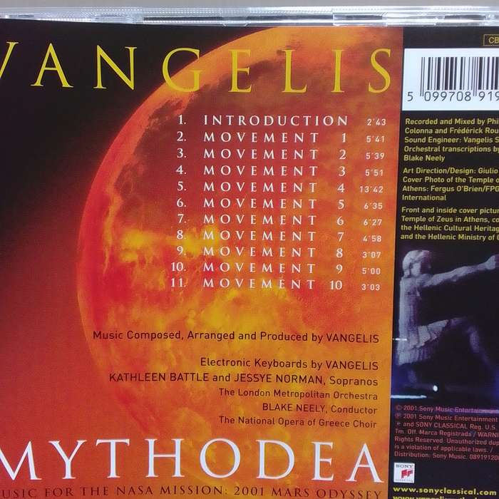 Vangelis (CD) Mythodea