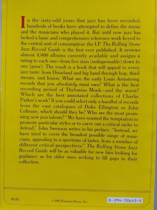 The Rolling Stone Jazz Record Guide (Soft Cover) 1985
