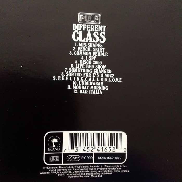 Pulp (CD) Different Class