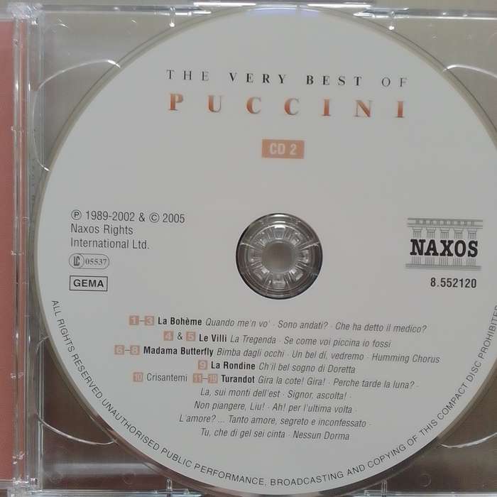Puccini (CD) The Very Best Of