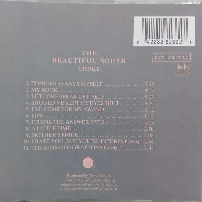 The Beautiful South (CD) Choke
