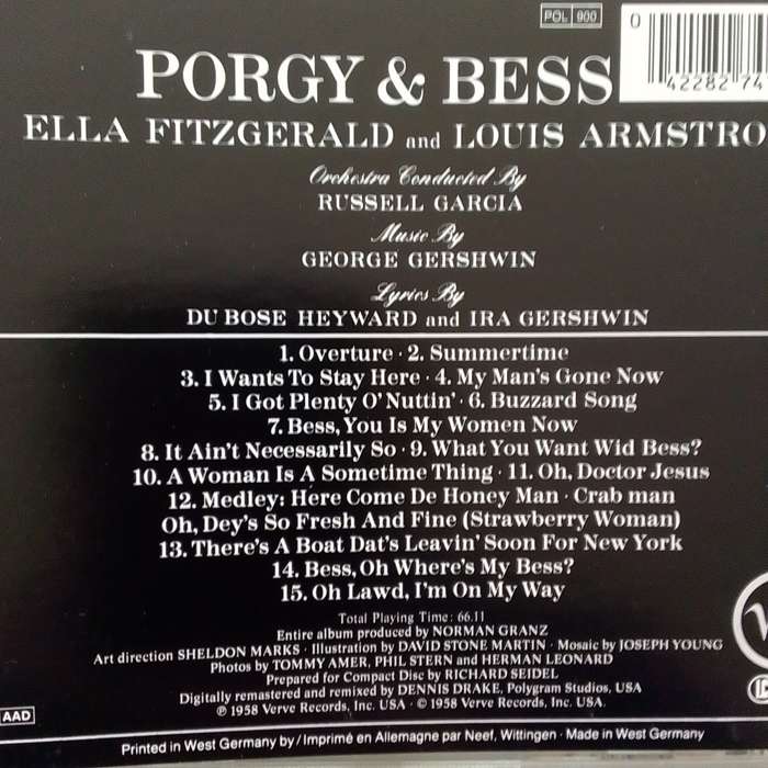 Porgy & Bess (CD) Ella & Louis