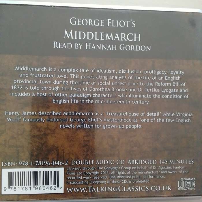Middlemarch (2-CD Audio Book) George Eliot
