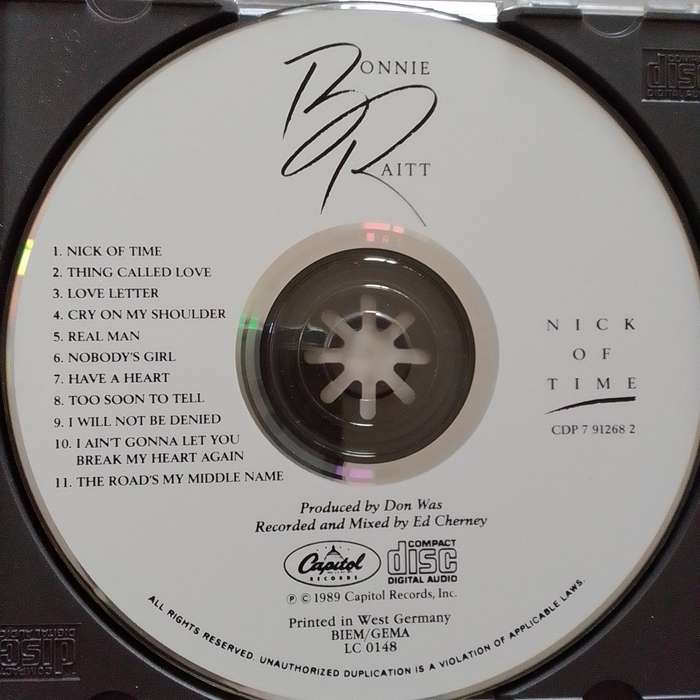 Bonnie Raitt (CD) Nick Of Time