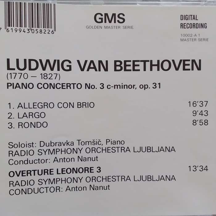 Beethoven (CD) Piano Concerto No. 3