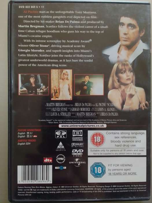 Scarface (DVD) Al Pacino